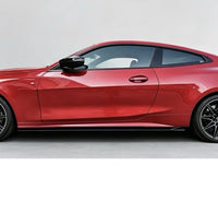 Load image into Gallery viewer, BMW 4 SERIES G22 G23 SIDE SKIRT EXTENSIONS LIP GLOSS BLACK FULL LENGTH STM
