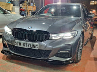 Load image into Gallery viewer, BMW 3 SERIES G20 KIT GLOSS BLACK BODYKIT FRONT LIP SPOILER LED DIFFUSER QUAD TIP
