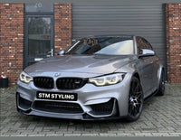 Load image into Gallery viewer, BMW M3 M4 F80 F82 F83 CS SPORT STYLE FRONT LIP SPLITTER GLOSS BLACK OEM FIT
