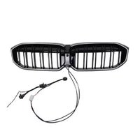 Load image into Gallery viewer, Kidney Grills For BMW 3 Series G20 and G21 2023+ LCI LED Gloss Black Double Slat
