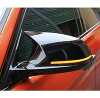 Load image into Gallery viewer, PAIR WING MIRROR COVERS CAP CASING GLOSS BLACK FOR BMW M3 F80 M4 F82 2014-2019
