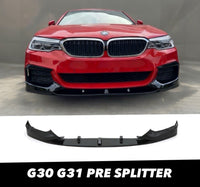 Load image into Gallery viewer, FRONT SPLITTER SPOILER FOR BMW 5 SERIES G30 G31 2017+ M PERFORMANCE GLOSS BLACK
