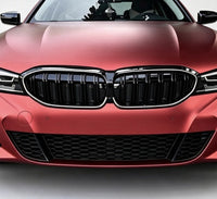 Load image into Gallery viewer, DOUBLE SLAT FRONT LED KIDNEY GRILLE LIGHT BLACK GRILL FOR BMW 3 SERIES G20 19-22
