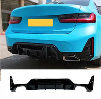 Load image into Gallery viewer, BMW 3 Series G20 LCI Aero Body Kit M Sport In Gloss Black Splitter Skirts Quad
