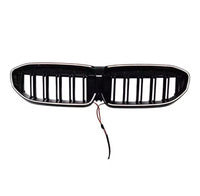 Load image into Gallery viewer, DOUBLE SLAT FRONT LED KIDNEY GRILLE LIGHT BLACK GRILL FOR BMW 3 SERIES G20 19-22
