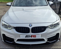 Load image into Gallery viewer, BMW F80 F82 F83 M3 M4 M PERFORMANCE STYLE FRONT SPLITTER LIP SPOILER GLOSS BLACK
