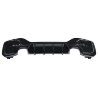 Load image into Gallery viewer, BMW 1 SERIES F20 F21 LCI 15-19 GLOSS BLACK REAR DIFFUSER LIP VALANCE BUMPER DUAL
