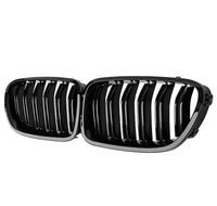 Load image into Gallery viewer, BMW F10 F11 5 Series 10-16 Kidney Grille Grill Grilles Gloss Black Twin Slats
