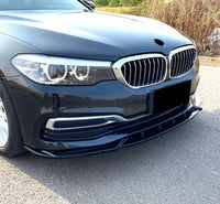 Load image into Gallery viewer, BMW 5 SERIES G30 G31 SE PRE LCI FRONT SPLITTER LIP SPOILER LUXURY GLOSS BLACK
