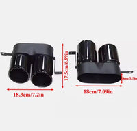 Load image into Gallery viewer, GLOSS BLACK BODY KIT FOR BMW 3 SERIES G21 LCI TOURING ESTATE QUAD TIPS DIFFUSER
