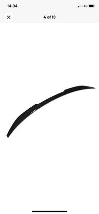 Load image into Gallery viewer, BMW 4 Series Coupe G22 G82 Gloss Black Rear Boot Spoiler M4 Style Lip Wing 2020+
