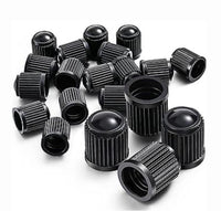 Load image into Gallery viewer, 16 X CAR BIKE CYCLE BLACK PLASTIC AIR VALVE TYRE ALLOY WHEEL CAPS DUST VALVE
