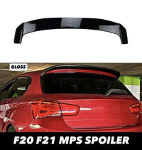 Load image into Gallery viewer, BMW 1 Series F20 F21 LCI Rear Gloss Black Roof Spoiler M135i M140i 15-19 STM
