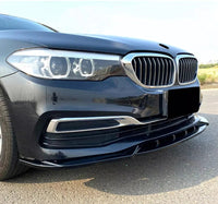 Load image into Gallery viewer, BMW 5 SERIES G30 G31 SE PRE LCI FRONT SPLITTER LIP SPOILER LUXURY GLOSS BLACK
