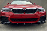 Load image into Gallery viewer, FRONT SPLITTER SPOILER FOR BMW 5 SERIES G30 G31 2017+ M PERFORMANCE GLOSS BLACK
