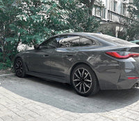 Load image into Gallery viewer, BMW 4 SERIES I4 G26 M PERFORMANCE SIDE SKIRT LIP EXTENSIONS BLACK FULL LENGTH
