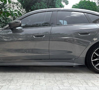 Load image into Gallery viewer, BMW 4 SERIES I4 G26 M PERFORMANCE SIDE SKIRT LIP EXTENSIONS BLACK FULL LENGTH
