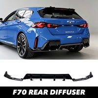 Load image into Gallery viewer, BMW 1 SERIE F70 M SPORT 24+ REAR DIFFUSER &amp; SIDE CANARDS TRIMS GLOSS BLACK
