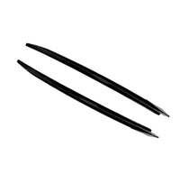 Load image into Gallery viewer, BMW 1 SERIES F70 M SPORT SIDE EXTENSIONS GLOSS BLACK LIP SPLITTER MP STYLE
