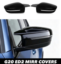 Load image into Gallery viewer, SIDE WING MIRROR COVER CAPS BLACK M STYLE FOR BMW 3 4 5 7 8 SERIES G20 G22 G30
