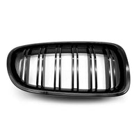 Load image into Gallery viewer, BMW F10 F11 5 Series 10-16 Kidney Grille Grill Grilles Gloss Black Twin Slats
