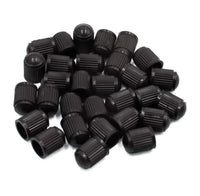Load image into Gallery viewer, 16 X CAR BIKE CYCLE BLACK PLASTIC AIR VALVE TYRE ALLOY WHEEL CAPS DUST VALVE
