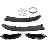 Load image into Gallery viewer, FRONT BUMPER SPLITTER LIP GLOSS BLACK FOR BMW 4 SERIES F32 F33 F36 M SPORT 4PCS
