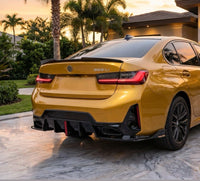 Load image into Gallery viewer, GLOSS BLACK G20 G21 LCI DIFFUSER PERFORMANCE STYLE REAR FOR BMW 3 SERIES
