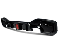 Load image into Gallery viewer, BMW 1 SERIES F20 F21 LCI GLOSS BLACK REAR DIFFUSER LIP VALANCE WITH LED 15-19
