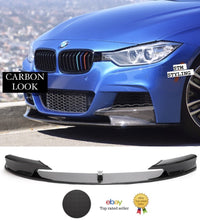 Load image into Gallery viewer, BMW 3 SERIES F30 M SPORT FRONT SPLITTER SPOILER VALANCE LIP CARBON LOOK MP
