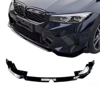 Load image into Gallery viewer, BMW 3 Series G20 G21 Lci Splitter M Sport Front Bumper Lip Gloss Black 23+ ABS
