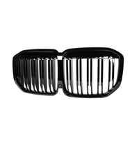 Load image into Gallery viewer, BMW X7 G07 PRE-LCI DOUBLE SLAT FRONT KIDNEY GRILLE GLOSS BLACK 2019-2022
