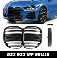 Load image into Gallery viewer, FRONT GRILL ABS DOUBLE SLAT KIDNEY GRILLE FOR BMW 420i 430i G22 G23 G82 G83 20+
