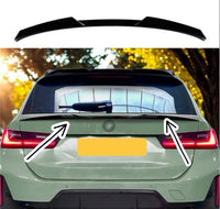 Load image into Gallery viewer, REAR MID SPOILER WING FOR BMW 3 SERIES G21 ESTATE TOURING GLOSS BLACK 2019+ ROOF
