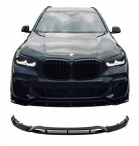 Load image into Gallery viewer, BMW X5 G05 M PERFORMANCE FRONT SPLITTER SPOILER LIP KIT GLOSS BLACK 2019+ ABS
