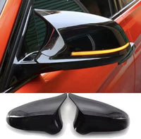 Load image into Gallery viewer, PAIR WING MIRROR COVERS CAP CASING GLOSS BLACK FOR BMW M3 F80 M4 F82 2014-2019
