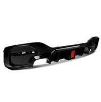 Load image into Gallery viewer, BMW 1 SERIES F20 F21 LCI GLOSS BLACK REAR DIFFUSER LIP VALANCE WITH LED 15-19
