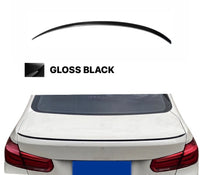 Load image into Gallery viewer, REAR BOOT SPOILER LIP GLOSS BLACK FOR BMW 3 SERIES F30 F80 M3 SALOON SLIM
