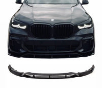 Load image into Gallery viewer, BMW X5 G05 M PERFORMANCE FRONT SPLITTER SPOILER LIP KIT GLOSS BLACK 2019+ ABS
