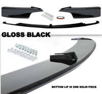 Load image into Gallery viewer, BMW 3 SERIES F30 F31 M SPORT FRONT SPLITTER LIP SPOILER GLOSS BLACK SLIM 1 PCS

