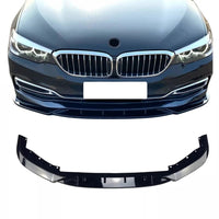 Load image into Gallery viewer, BMW 5 SERIES G30 G31 SE PRE LCI FRONT SPLITTER LIP SPOILER LUXURY GLOSS BLACK
