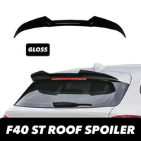 Load image into Gallery viewer, BMW 1 SERIES F40 2019-UP GLOSS BLACK REAR ROOF BOOT SPOILER LIP WING V STYLE
