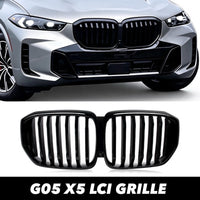 Load image into Gallery viewer, BMW X5 G05 LCI 2023-2025 Front Kidney Grille Grill Single Slat Gloss Black
