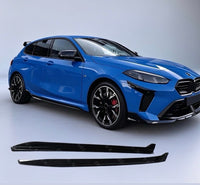 Load image into Gallery viewer, BMW 1 SERIES F70 M SPORT SIDE EXTENSIONS GLOSS BLACK LIP SPLITTER MP STYLE
