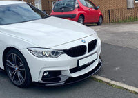 Load image into Gallery viewer, BMW F32 KIT 4 SERIES SPLITTER LIP DIFFUSER MIRROR SIDES GRILLES SPOILER GLOSS BK
