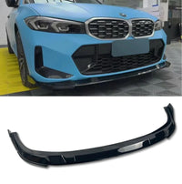 Load image into Gallery viewer, FRONT SPLITTER LIP 3D STYLE GLOSS BLACK FOR BMW 3 SERIES G20 G21 LCI 2022+
