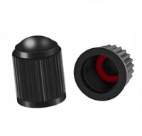 Load image into Gallery viewer, 16x Black Tyre Valve Dust Caps With Internal Air Dust Water Seals Steel Alloys
