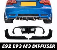 Load image into Gallery viewer, REAR DIFFUSER LIP VALANCE GLOSS BLACK FOR BMW 3 SERIES E92 E93 M3 2005-2011
