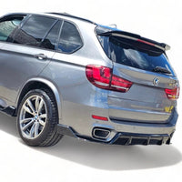 Load image into Gallery viewer, FOR BMW X5 F15 KNIGHT AERO KIT REAR DIFFUSER LIP SPLITTER VALANCE GLOSS  BLACK
