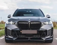 Load image into Gallery viewer, BMW X5 G05 LCI 2023+  GLOSS BLACK FRONT LIP SPOILER SPLITTER M SPORT

